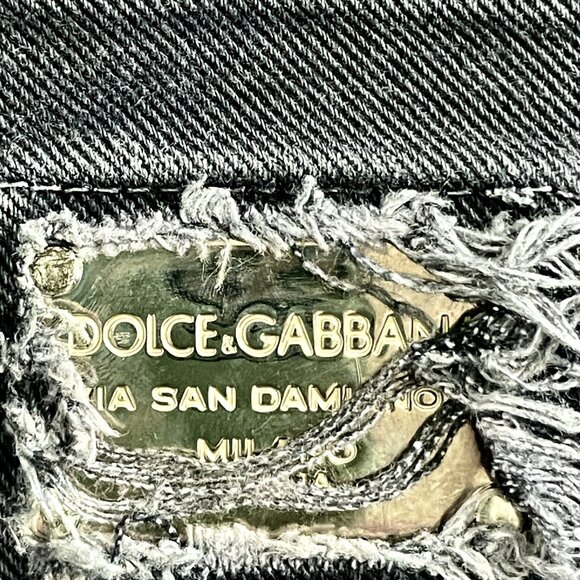Dolce & Gabbana, Via San Damiano, Black Jeans Italian 46, US Size… - Picture 9 of 10